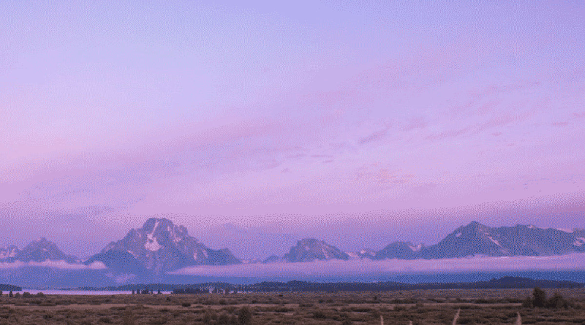 Alpenglow in Jackson Hole